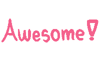 happy pink Sticker by MissAllThingsAwesome