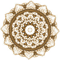 Wyldertradingco yellow yoga calm brown Sticker