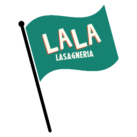 lalalasagneria giphyupload logo amsterdam lasagna Sticker