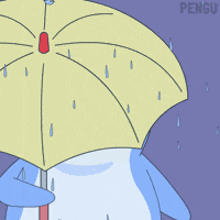 Winter Raining GIF by Pudgy Penguins