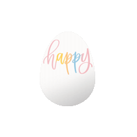 bowtotoecrafts easter egg happy easter easter egg Sticker
