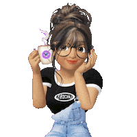 elistorycriativo coffe menina bonita coffee-break elistorycriativo café da manhã Sticker