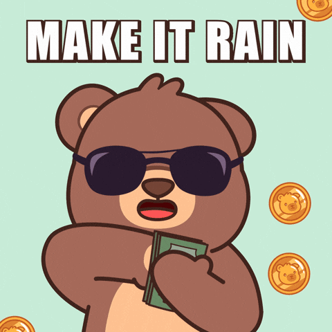 Im Rich Teddy Bear GIF by BEARISH