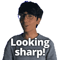 Looking Look Sharp Sticker