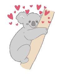 Koala Love Sticker by Julie.VanGrol