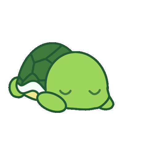 Turtles Sleeping Sticker by Jugendtagung