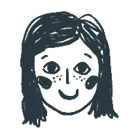Girl Wink Sticker by samoneshepherdson