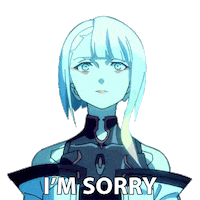 Sorry I Apologize Sticker by Cyberpunk: Edgerunners