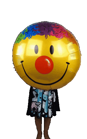 Nirballoons giphyupload smile smiley balloon Sticker