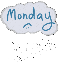 Monday Blues Sticker