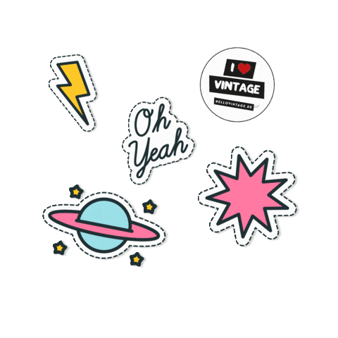 fashion heart Sticker by HELLO VINTAGE