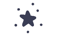 Cute Star Sticker by Elizabeth Goddard