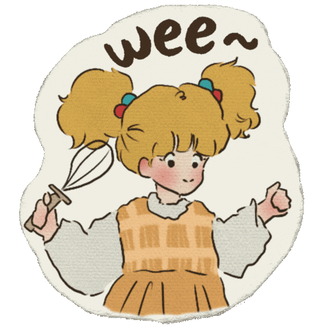 Happy Cute Girl Sticker