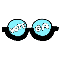 Senate Race Glasses Sticker by INTO ACTION