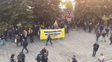 Leftist Protesters Gather Outside AfD Event in Berlin