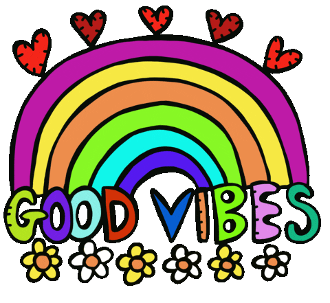 Good Vibes Heart Sticker by Jelene
