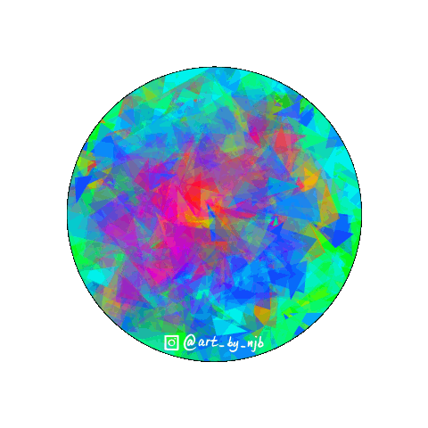 art_by_njb rainbow trippy psychedelic colorful Sticker