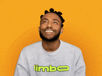 Video gif. A man puts his hand to his belly and looks straight up as he shakes with laughter. Text pops up all over screen, "Ha ha ha ha ha."