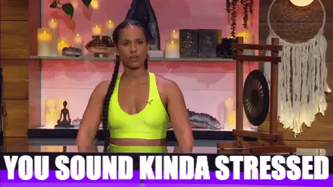 Stressing Stressed Out GIF by Alicia Keys