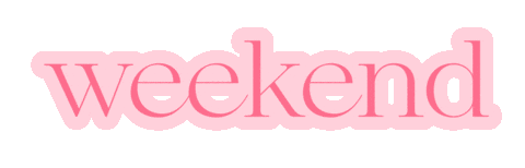 Weekend Sticker by Irisworks4you