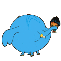 Elephant Yuri Sticker by Meu Amigãozão