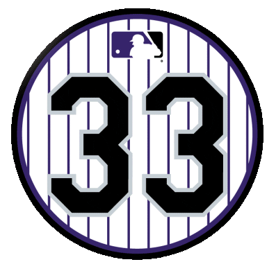 Larry Walker Sticker by Colorado Rockies