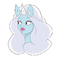 Side Eye Oops Sticker by Glow The Unicorn