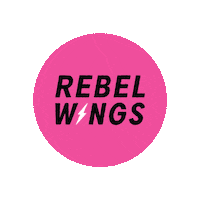NBRHD wings rebelwings nbrhd rebel wings Sticker