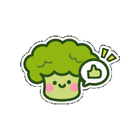 brocolices kawaii ok okay fofo Sticker