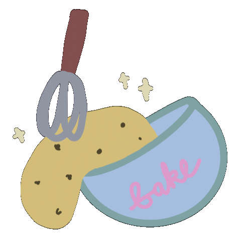 reginaawang cake chef baking cookies Sticker