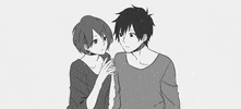 black and white couple GIF