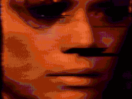 robertomalanoart sad glitch vhs glitchart GIF