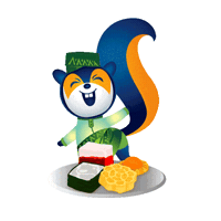 Food Jump Sticker by DBS Bank Ltd