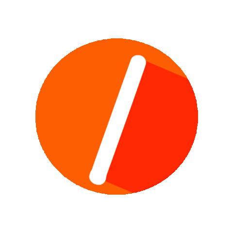 Orange Abc Sticker