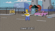 driving homer simpson GIF