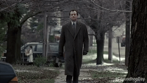 Bill Murray Time GIF by Groundhog Day