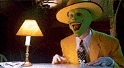 Staring Jim Carrey GIF