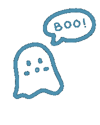 Scared Halloween Sticker