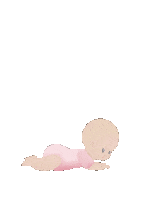 Rozrysowane baby baby girl head up sen Sticker