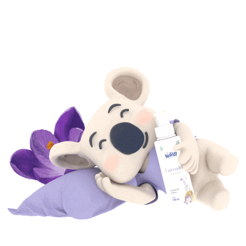 Navilababy giphyupload indonesia koala lavender Sticker