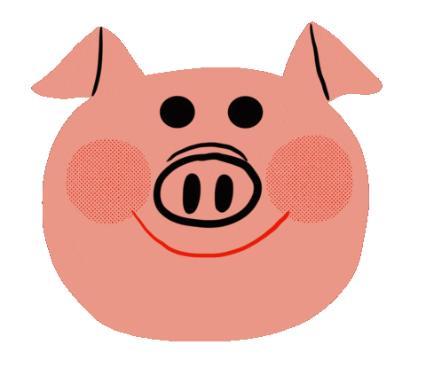 Pig Sticker by rhonturn