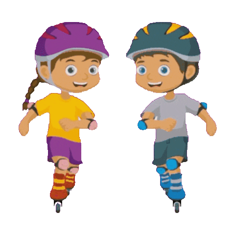 Rollerblades Skating Sticker
