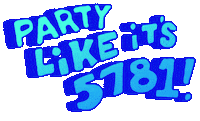 Happy New Year Celebration Sticker by megan lockhart