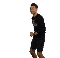 be there soon running man Sticker by Amsterdenim