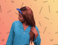 Woman Hair Flip GIF