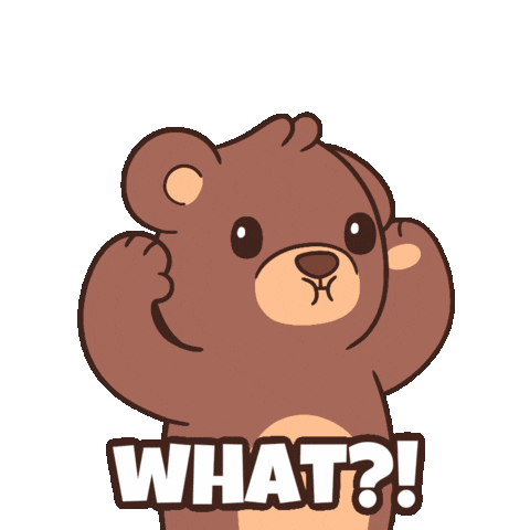 No Way Wow Sticker by BEARISH