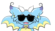 dragonsgarden happy cool sunglasses feliz Sticker