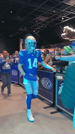 kingkaps7 giphyupload kingkaps7 sam darnold gearing up to face his former team GIF