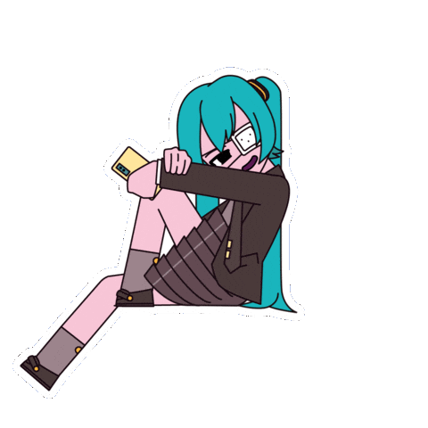 Monitoring Hatsune Miku Sticker