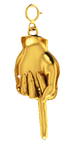 Angry Gold Sticker by Bianca Bosso